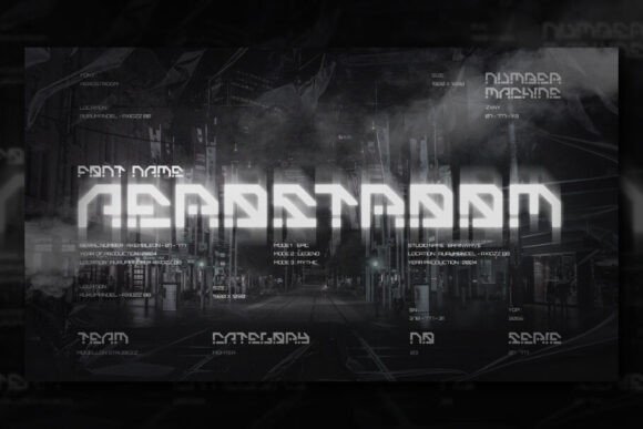 Aerostroom: A Typeface Forged in Neon and Steel