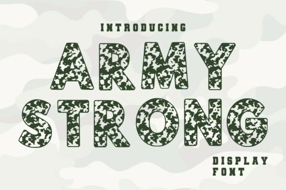 Army Strong: The Tactical Typeface for Bold Visuals