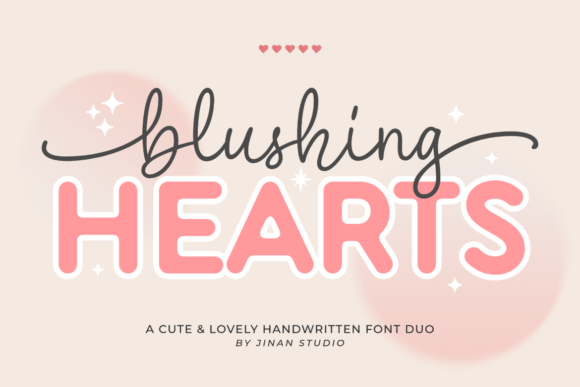 Blushing Hearts Duo: A Sweet Pairing for Love-Themed Design