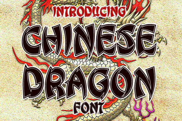 Chinese Dragon: A Bold Display Font Inspired by Tradition
