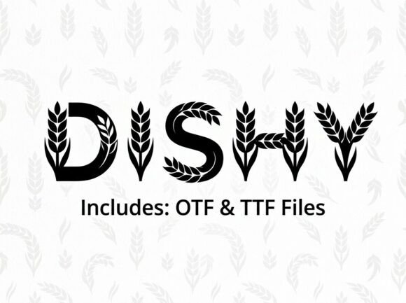 Dishy: A Typeface Rooted in Nature's Harvest