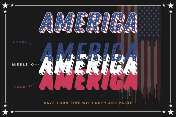 Freedom Usa: The Three-Layered Font for Bold American Designs