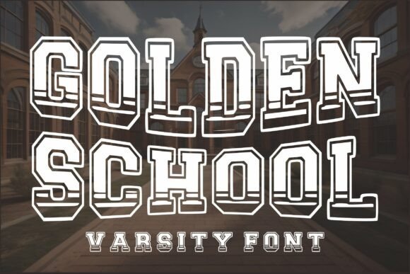 Golden School: A Varsity Font for Authentic Athletic Branding