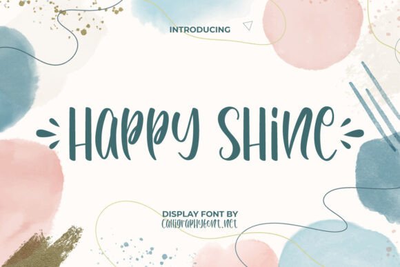 Happy Shine: A Font That Captures the Joy in Your Creative Projects