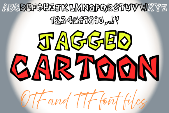 Jagged Cartoon: The Spiky Display Font That Demands Attention