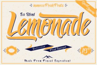 Lemonade: A Sweet Display Font for Vintage-Chic Designs