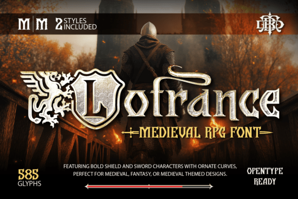 Lotrance: A Medieval Display Font for Epic Branding