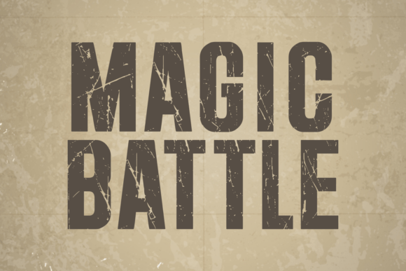 Magic Battle: The Font with a Story in Every Scratch