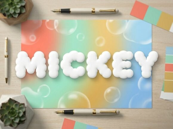 Mickey: The Bubbly Font That Brings Handcrafted Joy