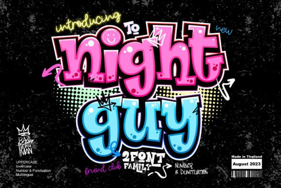 Night Guy: The Bold Display Font That Commands Attention