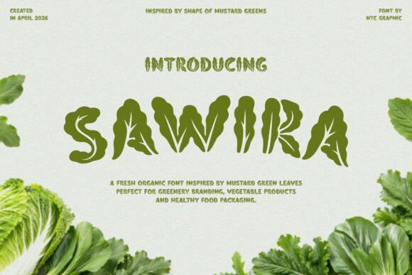 Sawira: The Bold Organic Display Font That Brings Nature to Your Designs