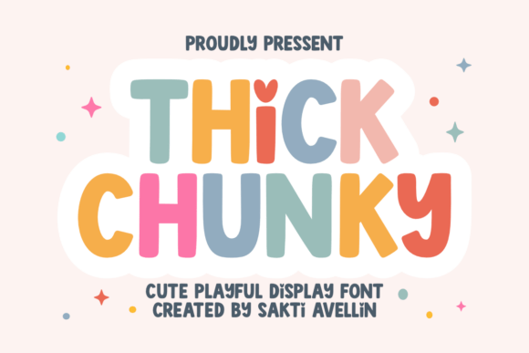 Thick Chunky: A Font That Brings Playful Energy to Your Brand