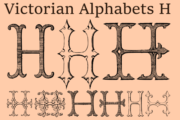 Victorian Alphabets H: A Timeless Font for Modern Designs