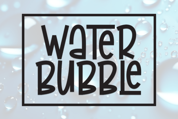 Water Bubble: A Handcrafted Display Font for Heartfelt Designs