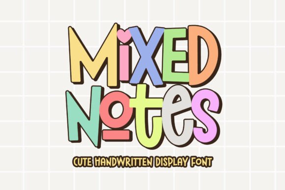 Why Mixed Notes is the Bouncy Font Your Designs Need