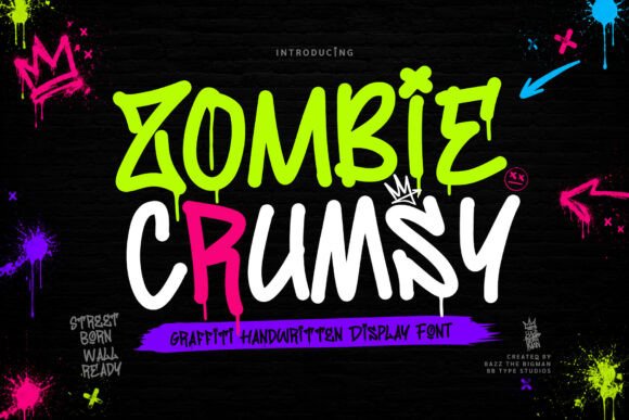 Zombie Crumsy: Unleashing Raw Urban Energy on Your Designs